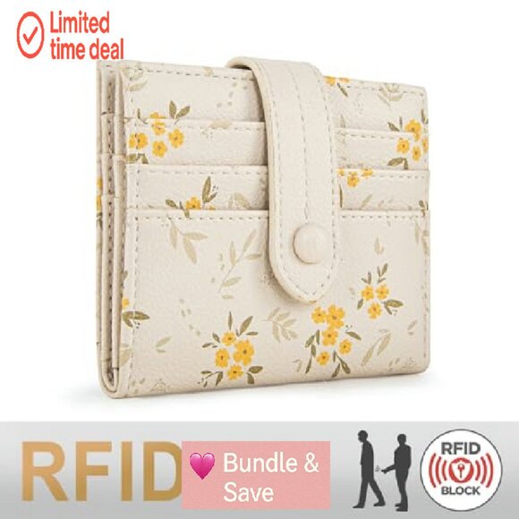 Slim RFID Bifold Wallet with Zipper Coin Pocket & 8 Card Slots - Picture 6 of 7